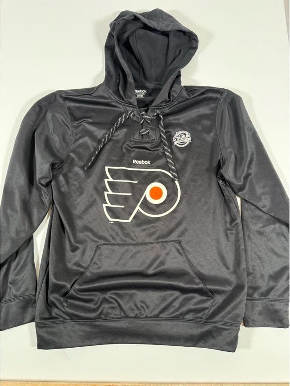 Reebok Philadelphia Flyers Black Hoodie Stadium Series NHL M